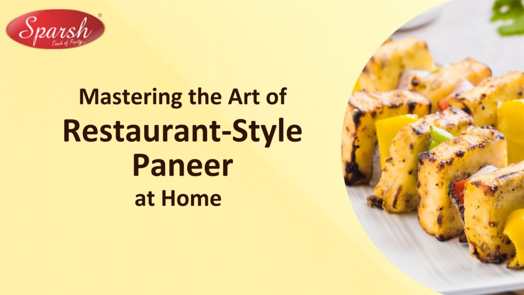 restaurant style paneer